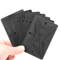 Miniatyrbilde 1 av 5: Black Metallic Spilling Card Death Skulls Poker Care Heavy Metal svart