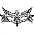 Miniatyrbild 1 av 2: Maskerad Mask Lace Mask Ögonmask i Spets svart