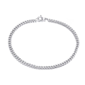 Miniatyrbilde 1 av 2: Pansar Link Armbåndskjede armbånd sølv 3,5 mm sølv