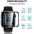 Miniatyrbild 8 av 10: Apple Watch 1/2/3 38mm Skärmskydd [2-Pack] 3D Curve Displayskydd svart
