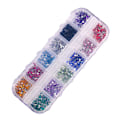 Miniatyrbild 1 av 2: 2000 Rhinestone Nageldekorationer - Olika Färger i Ask flerfärgad