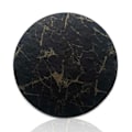 Miniatyrbillede 1 af 4: 4-pakke glas baserer sort marmor guld pu sort