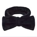 Make Up Band med Bow Soft Hair Band til ansigtsvask ansigtstrådbånd sort sort
