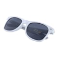 Miniatyrbillede 2 af 2: Retro Wayfarer solbriller hvidt sort glas hvid