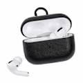 Miniatyrbillede 3 af 4: AirPods 3 Bag sag Beskyttende sag Læder sort sort sort