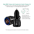 Miniatyrbild 3 av 5: Universal Billaddare Quick Charge 3.0 2 USB 3.1A Snabbladdare vit