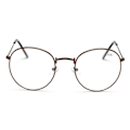 Miniatyrbillede 2 af 2: Retro Round Reading Glasses Glasses Styrke 1.0 Brun brun