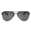 Miniatyrbillede 2 af 3: Moderne sorte pilotbriller Aviator solbriller sort