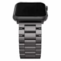 Pikkukuva 5 / 9: Apple Watch 42/44/45 1/2/3/4/5/6/7/Katso metalli mustan kellon rannekoru musta