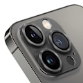 Miniatyrbillede 2 af 2: iPhone 14 Pro/14 Pro Max Kamerabeskyttelse Metal Hærdet glas Sort sort
