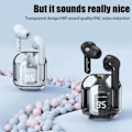 Miniatyrbild 8 av 10: Air31 TWS ENC Max Bluetooth Stereo In-Ear Hörlurar USB-C Vit vit