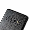 Miniatyrbillede 2 af 4: Galaxy S10 Hud Læder Vinyl Skin Wrap Decal Beskyttelsesfilm sort