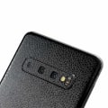 Pikkukuva 2 / 4: Galaxy S10E nahkainen nahka vinyyli ihon kääre tarra suojakalvo musta