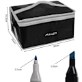 Pikkukuva 4 / 10: 168 kpl Double Marker Pens with Bag | Kaksipuoliset värikynät monivärinen