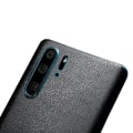 Miniatyrbillede 2 af 4: Huawei P30 Læder Læder Vinyl Skin Wrap Decal Beskyttelsesfilm sort