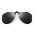 Miniatyrbillede 5 af 6: Clip-on Aviator solbriller pilot briller sorte sort