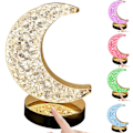 Pikkukuva 1 / 11: Ladattava pöytälamppu Crystal Moon LED RGB kulta