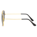 Miniatyrbillede 3 af 3: Gold Aviator pilot solbriller sort glas guld
