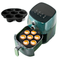 Miniatyrbillede 2 af 2: Bageform silikoneform mini muffin cupcake luft friere luft frigivet sort
