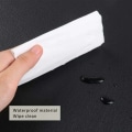 Miniatyrbillede 3 af 3: 4-pakke bord tablet i kunstig læder oval sort 43x30cm sort