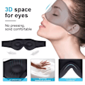 Miniatyrbillede 7 af 11: 3D Memory Foam Sovemaske med Bluetooth-hovedtelefoner og timer | Luksus sovehovedtelefoner sort sort