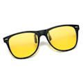 Miniatyrbild 2 av 5: Clip-on Solglasögon Wayfarer - Gul Night Vision gul