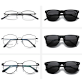 Miniatyrbilde 2 av 6: Polarisert Wayfarer Clip On Solbriller Vipps opp dag/natt flerfarget