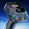 Pikkukuva 8 / 10: Bluetooth-autosovitinlaturi PD | Langaton FM-lähetin ja musiikkisoitin USB:llä musta