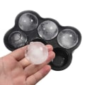 Miniatyrbilde 2 av 6: Silikonisballform - Ice Form for Ice Balls Round Ice Cubes Bullets svart