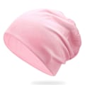 Miniatyrbillede 1 af 2: Tynd lyserød vinterhue lang hat snowboard skate pink