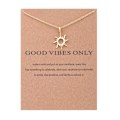 Miniatyrbild 1 av 2: Gåvohalsband Guld Good Vibes Only Kedja  Hänge guld