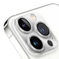 Pikkukuva 2 / 2: iPhone 13 Pro/13 Pro Max linssinsuojus metallia karkaistua lasia hopeaa hopea