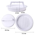 Miniatyrbillede 8 af 11: Hamburger Press for Perfect Burgers - Hamburger Form Patty Maker hvid