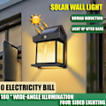 Miniatyrbild 2 av 10: Solcellslampa för Vägg Utomhus med Rörelsesensor Edison Svart svart