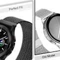 Pikkukuva 4 / 4: Galaxy Watch 4/5 Metallirannekoru 20 mm Milanese Mesh Black musta