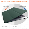 Miniatyrbild 9 av 11: iPad 7/8 10,2" Skal Fodral Tri-fold Smart Case Svart svart