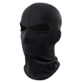Miniatyrbillede 1 af 5: Tynd sort balaclava ski maske røver hat 2 huller sort