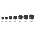 Miniatyrbilde 3 av 3: 2-pack gull magnetisk falske piercing ører Strømningspluggstørrelse Gratis tekst: 10mm 10mm