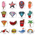Miniatyrbillede 2 af 3: 32 stk Retro Stof Badges Patches flerfarvet