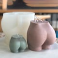 Pikkukuva 1 / 5: Kynttilöt muodostavat 3D Butt 6cm valkoinen