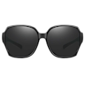 Miniatyrbillede 2 af 3: Polarized Suncovers Solbriller Over Glasses Sort sort