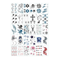 Miniatyrbild 1 av 2: 30-pack Temporära Tatueringar Faketatueringar Fejk Fake Tattoo flerfärgad