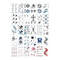 Miniatyrbillede 1 af 2: 30-pack midlertidige tatoveringer falske tatoveringer falsk falsk tatovering flerfarvet