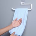 Miniatyrbild 3 av 9: Självhäftande Hållare för Hushållspapper Handdukskrok Vit vit