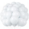 Hvide pastel latexballoner 100-pak 15 cm – Til luft og helium