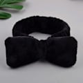 Miniatyrbillede 2 af 3: Make Up Band med Bow Soft Hair Band til ansigtsvask ansigtstrådbånd sort sort