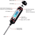 Miniatyrbild 3 av 7: Digital Kökstermometer för Mat, BBQ & Vätskor Stektermometer svart