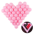 Miniatyrbillede 1 af 2: Pink Balloon Heart - Balloon Net Hjerteformet med lyserøde balloner pink