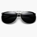 Miniatyrbilde 4 av 5: Flip Up Polarized Pilot Clip-On solbriller metall gull gull