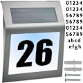 Pikkukuva 1 / 11: Talon numero aurinkoisella led-valolla hopea